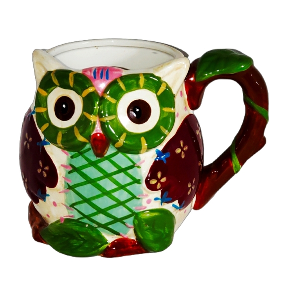Embrace Quirky Sips of Joy with Pier 1 Olli the Adorable Owl Cup - Picture 2 of 7